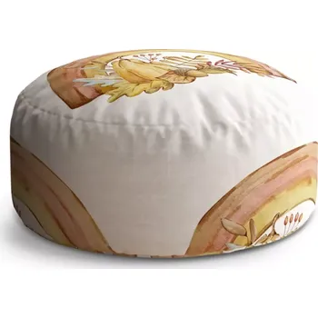 Taburet Sablio Taburet Circle Podzimní duha: 38x48 cm