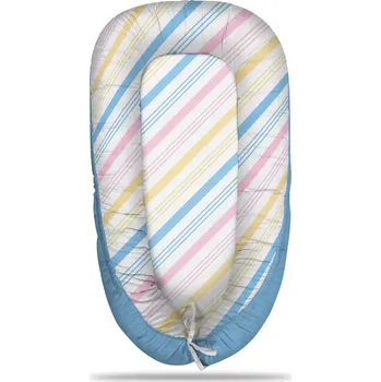 Hnízdečko pro miminko Sablio Hnízdečko pro miminko Tříbarevné pruhy