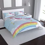 Saténové povlečení Jednorožec - Sablio - 140x220 / 90x70