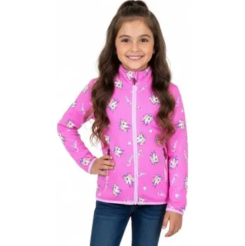 Dívčí mikina Dívčí bavlněná mikina s jednorožci HM0663 Velikost: 128, Barva: Fialková