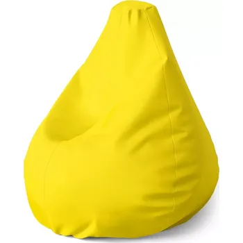 Sedací pytel Sedací vak Pear Žlutá 2 - Sablio - 70 x 95 x 15 cm