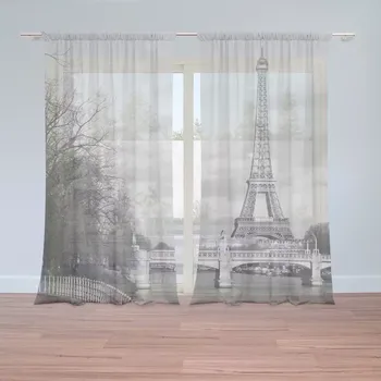 Záclona Sablio Záclony Eiffelova věž 5: 2 ks - 150x250 cm - Sablio