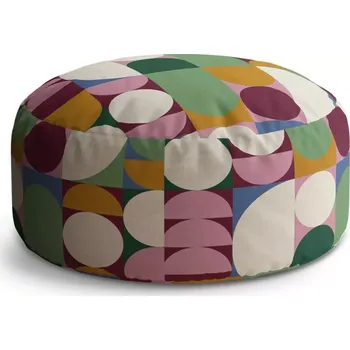 Taburet Sablio Taburet Circle Barevná rovnováha: 38x48 cm