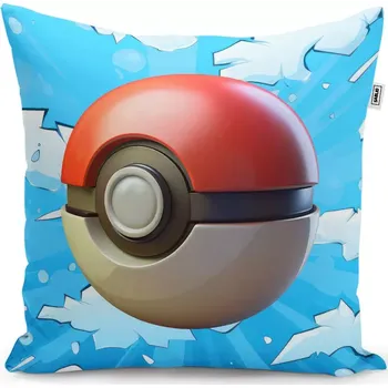 Dekorativní polštářek Dekorační polštář Pokemon ball Obloha - Sablio - 40x40 cm