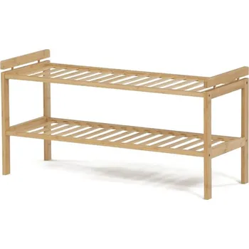 Botník Botník ARNALHAL, 2 police, masiv bambus, přírodní odstín + vyzvednutí ZDARMA