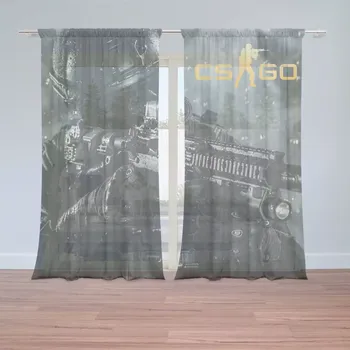 Záclona Sablio Záclony CS:GO Voják 1: 2 ks - 150x250 cm - Sablio