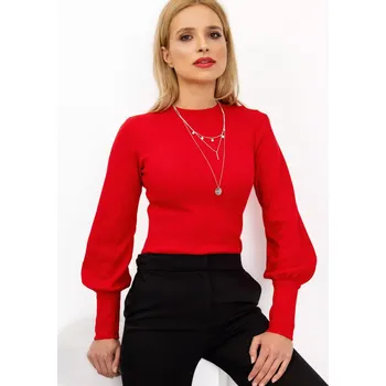 Dámská košile Halenka RV BZ 5223.15 červená XL