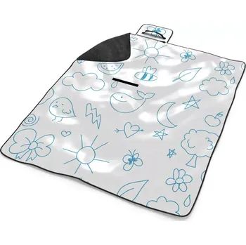 deka Sablio Plážová deka Kreslení nejmenších: 200x140 cm