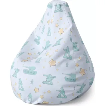 Sedací pytel Sedací vak Pear Dětské tanky - Sablio - 70 x 95 x 15 cm