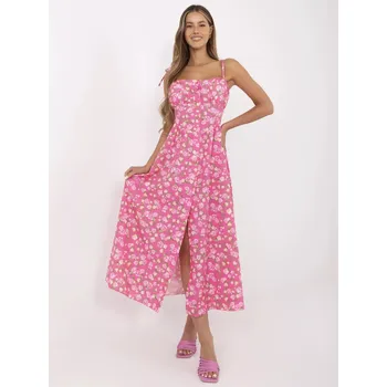 Dámské šaty Šaty MI SK 23817 2.00 růžová jedna velikost