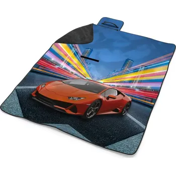 deka Sablio Plážová deka Sportovní auto 2: 200x140 cm