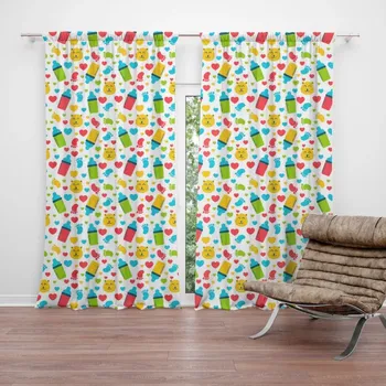 Závěs Sablio Závěsy Dětské obrázky: 2 ks - 140x250 cm - Sablio