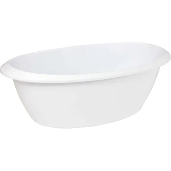 koupací vanička Vanička pro miminko do koupele LUMA 75 cm klasická bílá (White)