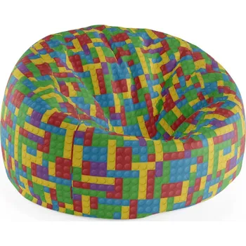 Sedací pytel Sablio Sedací vak Cocoon Barevná stavebnice - 115 x 75 cm x 45 cm - Sablio