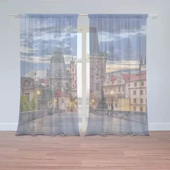 Záclona Sablio Záclony Karlův most: 2 ks - 150x250 cm - Sablio