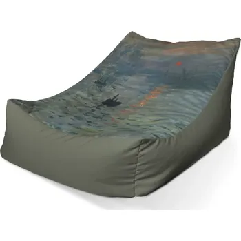 Sedací pytel Sablio Sedací vak Lounge Imprese, východ slunce - Claude Monet - 120 x 100 x 80 cm