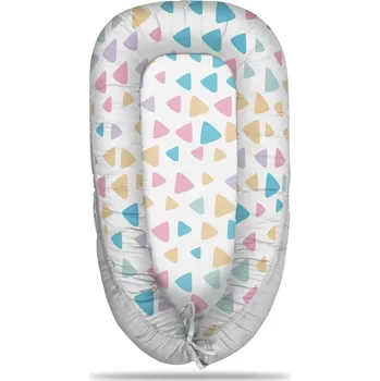 Hnízdečko pro miminko Sablio Hnízdečko pro miminko Barevné trojúhelníčky