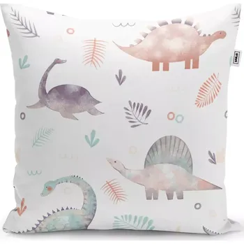 Dekorativní polštářek Dekorační polštář Malovaní dinosauři - Sablio - 40x40 cm