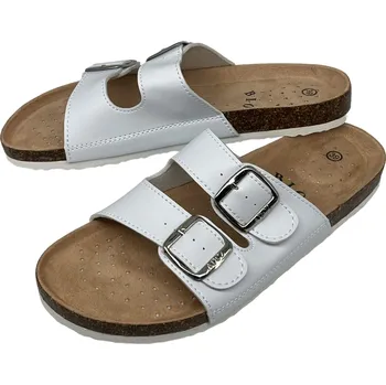 Dámské pantofle Bio Dámské bílé korkové pantofle Barva: Bílá, Velikost: 38