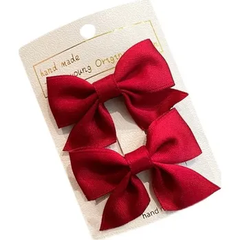 2 ks Dětské sponky s mašlí | dívčí doplňky - A