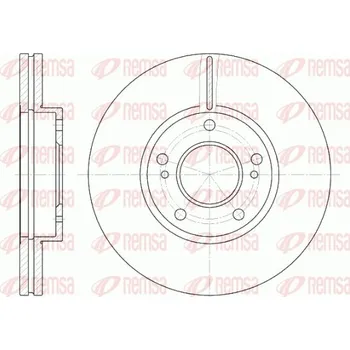 Brzdový kotouč Brzdový kotouč REMSA 6937.10