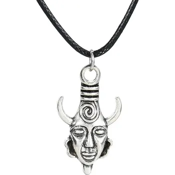 Náhrdelník Dean winchester vintage amulet | šperk - starožitné stříbro , 50 cm