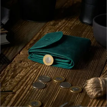 Peněženka Paolo Peruzzi peněženka z pravé kůže zelená - dámská