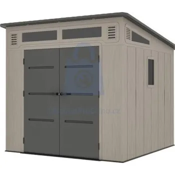 Zahradní domek Domek plastový LanitPlast NEVADA š 2540 x d 2540 x v 2300 mm, balení 1 ks