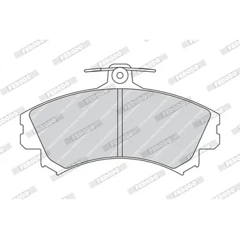 Brzdová destička Sada brzdových destiček, kotoučová brzda FERODO FDB1738