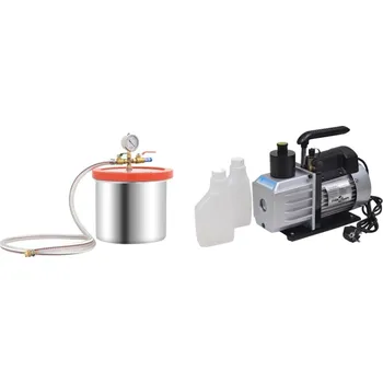 Čerpadlo vidaXL Vakuová komora s dvoustupňovým čerpadlem 7,4 l [3100539]