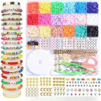 kreativní sada Ploché duhové korálky sada písmen | kreativní doplněk - H2200-2