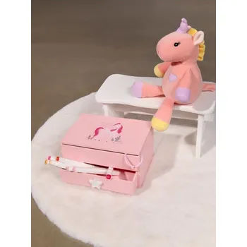 Úložný box Sinsay - Úložný box se zásuvkami a motivem jednorožce - pastelová růžová - 706IJ-03X - 706IJ-03X-ONE
