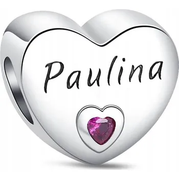 Přívěsek Přívěsek Stříbro 925, Charms se jménem Paulina
