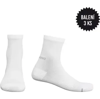 Pánské termo ponožky Shimano Ponožky Shimano Mid performance 3 páry, bílá velikost 41-44