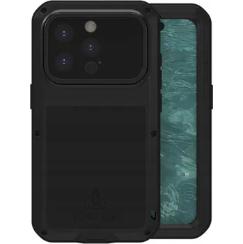 Pouzdro na mobilní telefon Zadní Kryt Love Mei pro Apple iPhone 15 Pro, černý