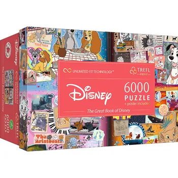 Puzzle TREFL Puzzle UFT Velká kniha Disney 6000 dílků