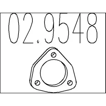 Těsnění výfuku MTS Těsnění výfukové trubky MTS 02.9548