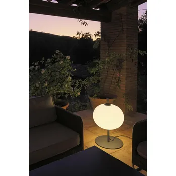 Venkovní osvětlení SAIGON šedá/bílá stojací lampa 0,1M R45 - FARO