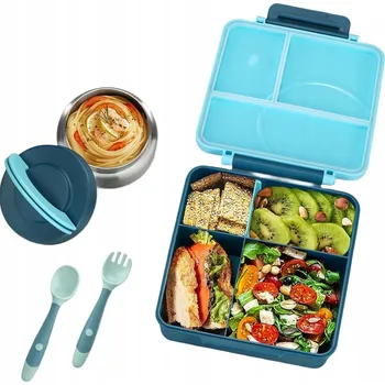 Svačinový box Box na oběd, gumička na box na oběd Bedee 1600 ml