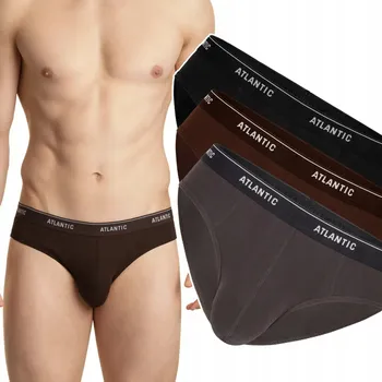 Slipy Pánské slipy přiléhavé prodyšné žebrované Atlantic *XXL