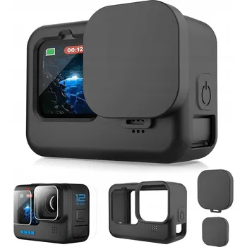 Příslušenství pro videokameru Pouzdro Silikonové Zadní Sada Sklo Clona Objektivu GoPro Hero 9 10 11 12