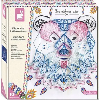 kreativní sada Kreativní sada String Art Zvířata Proplétání Janod pro děti 8 let+