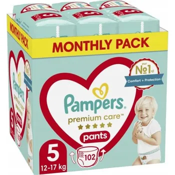 Plenkové kalhoty Plenkové Kalhotky Pampers Premium Care Velikost 5 102 ks
