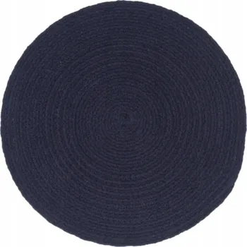 Prostěradlo Kulaté bavlněné prostírání VidaXL 133851 38 cm, tmavě modré, 6 ks