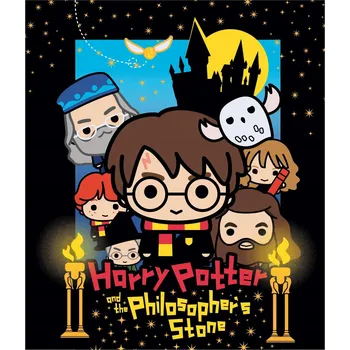 Dětská deka DEKA HARRY POTTER 120x150 PŘEHOZ MIKROFLANEL
