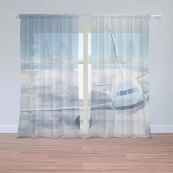 Záclona Sablio Záclony Letadlo v oblacích: 2 ks - 150x250 cm - Sablio