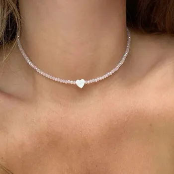 Náhrdelník Jemný boho náhrdelník srdce | dámský šperk - N0526-3