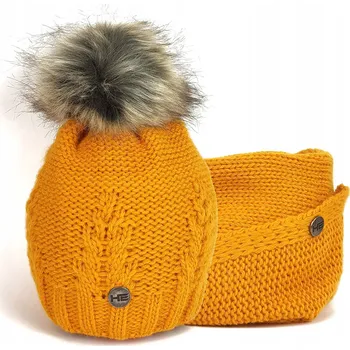 Čepice HORSENJOY čepice s nákrčníkem MIRELLA medová