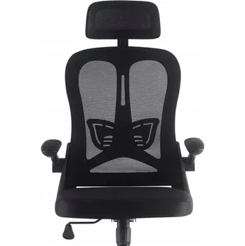 Otočná kancelářská židle Horseking černá ergonomická síťovaná s nastavením