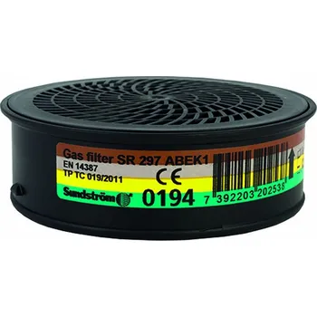 Plynová maska Sundström SUNDSTRÖM® SR 297 ABEK1 -pro Polomasky a Celoobličejové masky H02-5312 Velikost: UNI